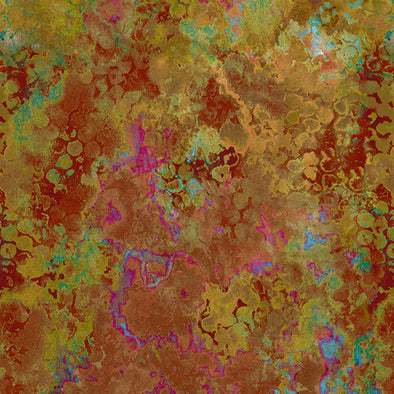 Rust Metal Fusion - Cotton Print