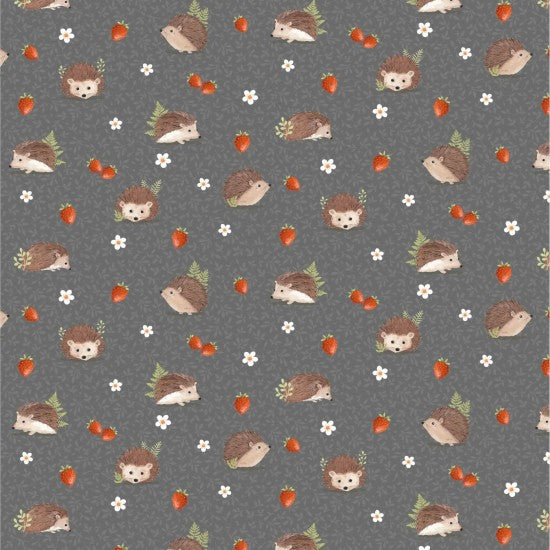 Hedgehogs Forest Wonder - Cotton Print