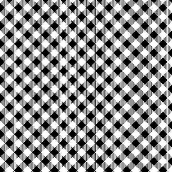 Black Check - Cotton Print