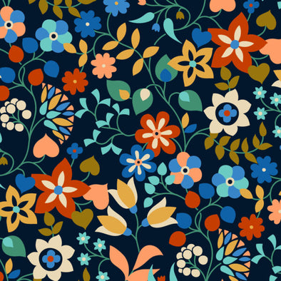 Tapestry Denim - Rayon/Viscose Print