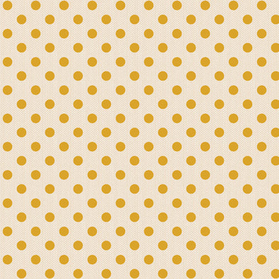 Woven Yellow Polka - Cotton Print