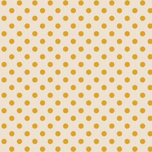 Woven Yellow Polka - Cotton Print