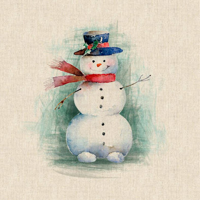 Linen Look - Snowman