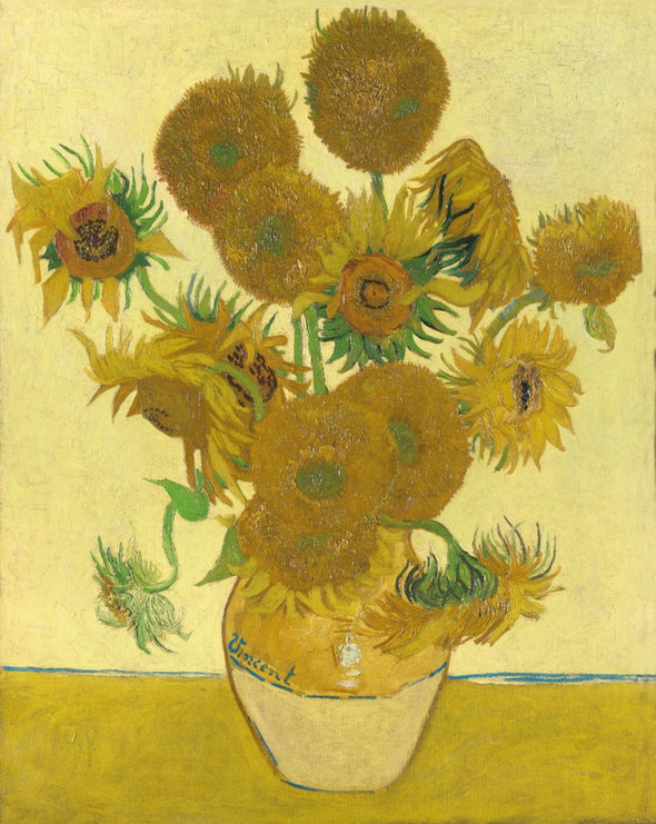 National Gallery Sunflowers - Printed Cotton Panel