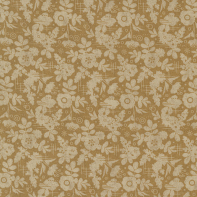 Decorum Caramel - Cotton Print