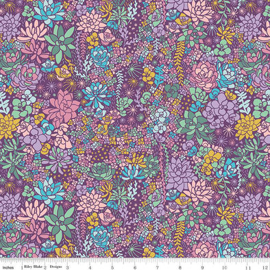 Arid Oasis Grape - Cotton Print