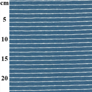 Sketchy Stripe - Lightweight Printed Denim