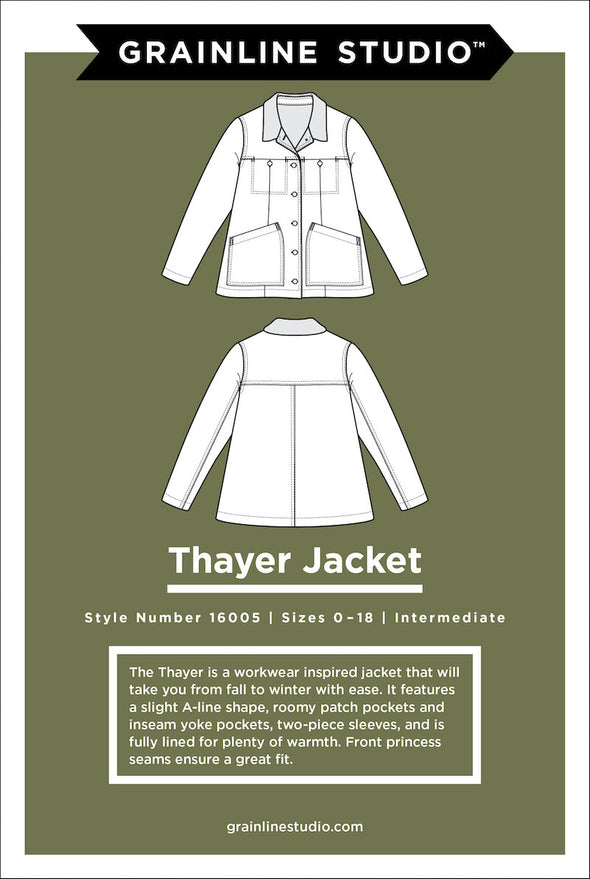 Thayer Jacket by Grainline Studios [0-18 Size]