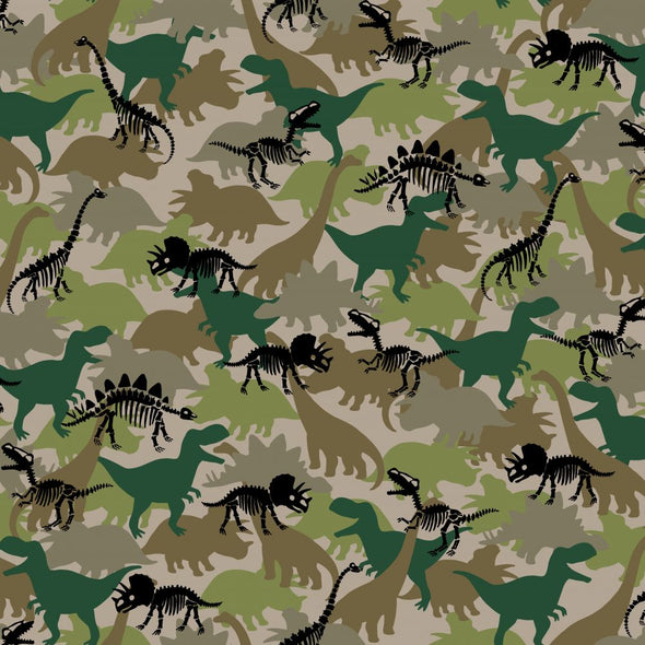 Camouflage Dino - Cotton Jersey