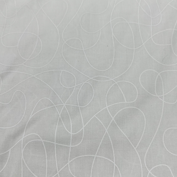 Squiggle Off-White - Wide Quilt Backing