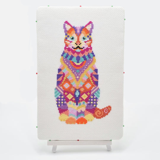 Mandala Cat Cross Stitch Kit by Meloca Designs