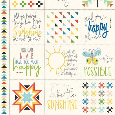 Oh Happy Day! - Printed Cotton Panel