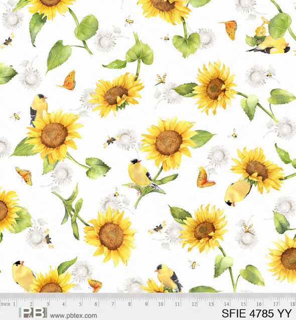 Sunflower Fields - Cotton Print