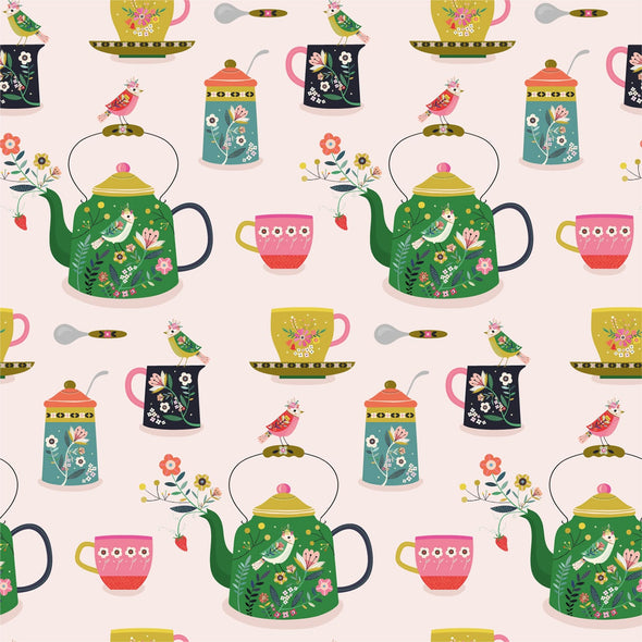 Strawberry Tea Party - Cotton Print