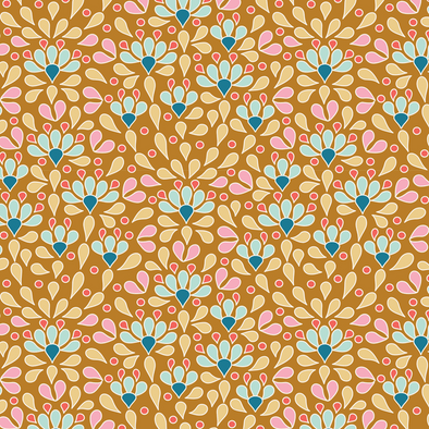 Tilda Sea Anemone Honey - Cotton Print