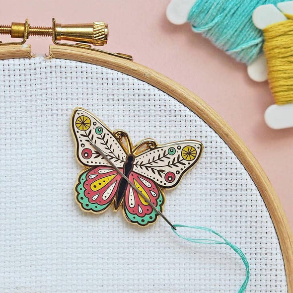 Butterfly Magnetic Needle Minder by Caterpillar Cross Stitch