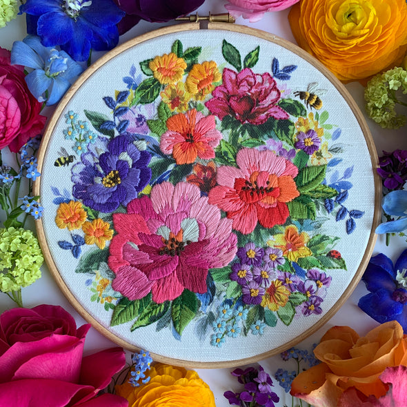 Bold & Beautiful Embroidery Kit by Madaher