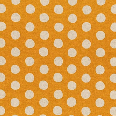 Sevenberry Mustard Spots - Cotton/Linen Print